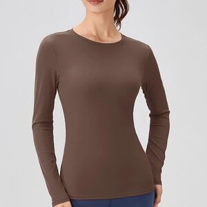 FRANK AND OAK BROWN TOP SIZE MEDIUM